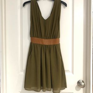 Olive Green Dress
